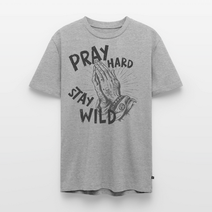 Play Hard Design – Männer Premium T-Shirt - Grau meliert