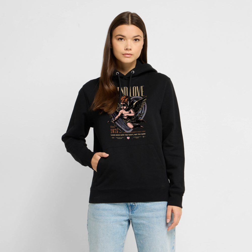 Blind Love Design – Unisex Bio-Hoodie - Schwarz