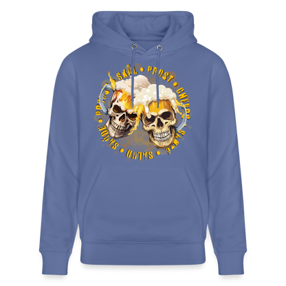 Party Skull Design – Unisex Bio-Hoodie - Blau