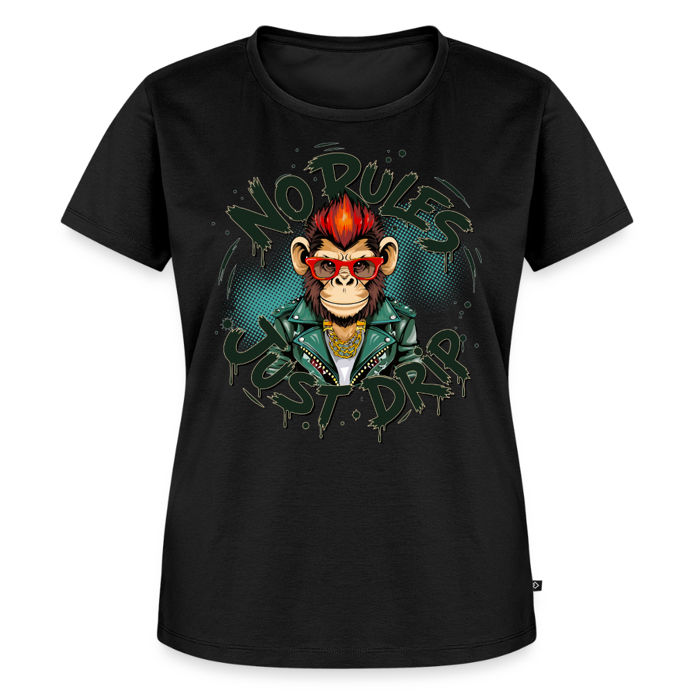 Monkey No Rules Design – Frauen Premium T-Shirt - Schwarz