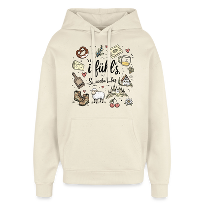 Alb Liebe Design – Oversized Unisex Hoodie - Natur