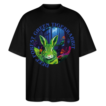 Tiger Rabbit Design – Oversized Unisex Bio T-Shirt - Schwarz