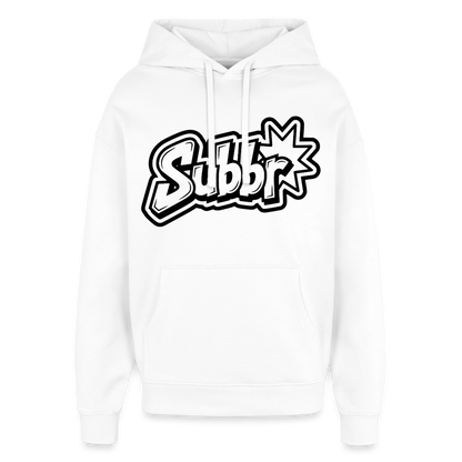 Suburb Design – Oversized Unisex Hoodie - Weiß