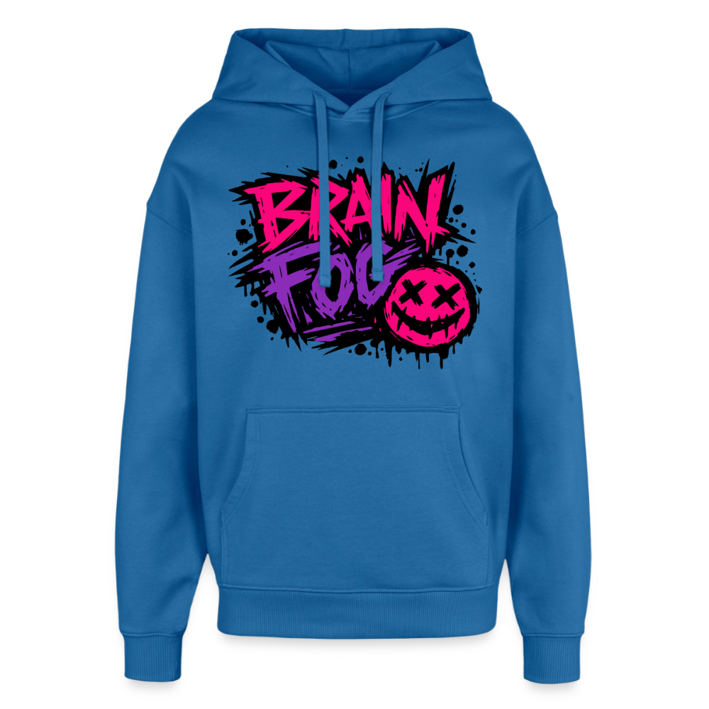 Brain Fog Design – Oversized Unisex Hoodie - Achtsames Blau