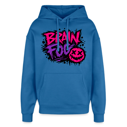 Brain Fog Design – Oversized Unisex Hoodie - Achtsames Blau