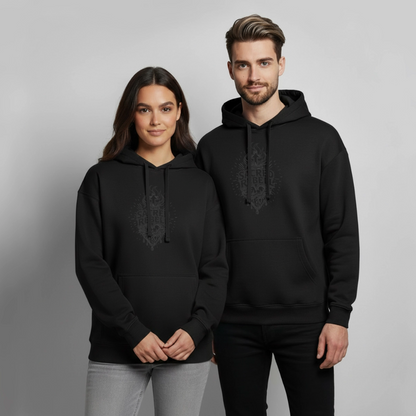Sacred Rebell Design – Oversized Unisex Hoodie - Schwarz