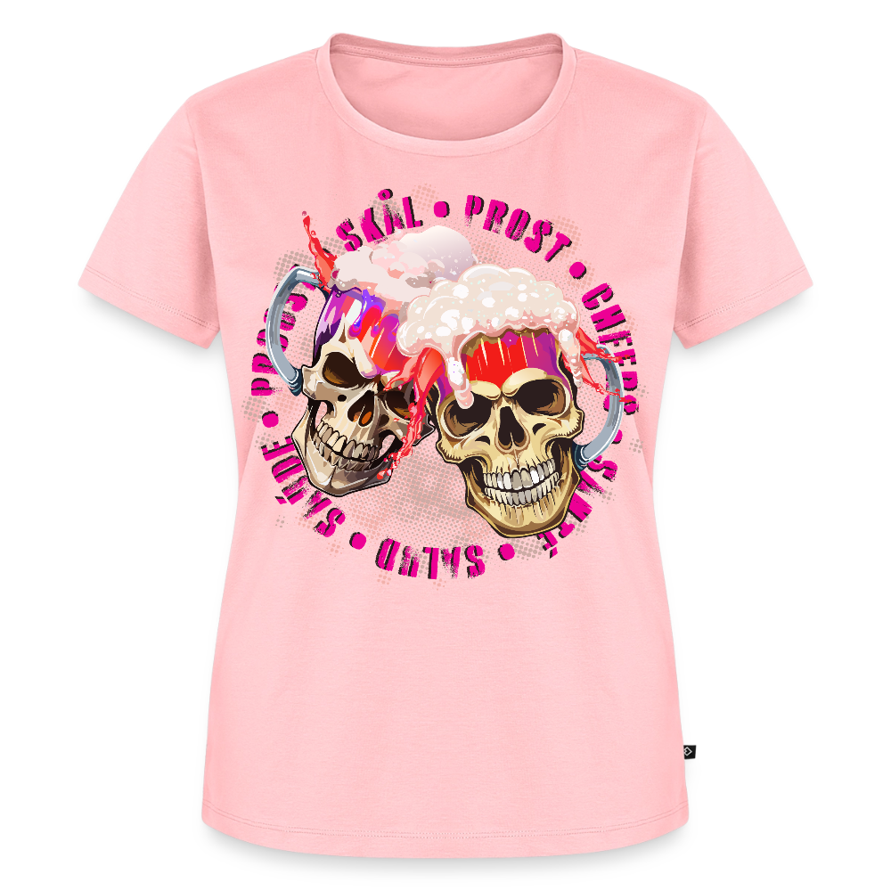 Party Skull Design Pink – Frauen Premium T-Shirt - Rosa