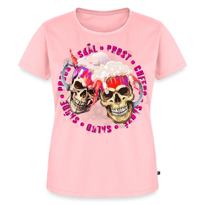 Party Skull Design Pink – Frauen Premium T-Shirt - Rosa