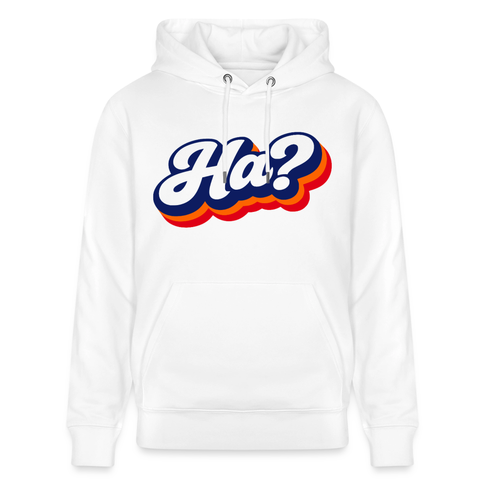 Ha? Design – Unisex Bio-Hoodie - Weiß