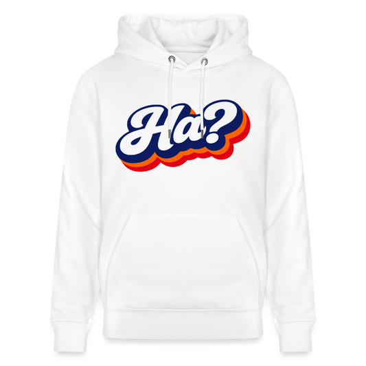Ha? Design – Unisex Bio-Hoodie - Weiß