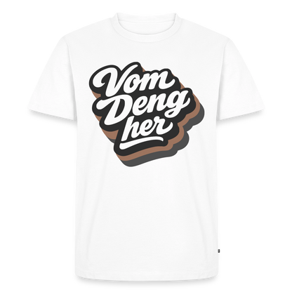 Vom Deng her Design – Männer Premium T-Shirt - Weiß