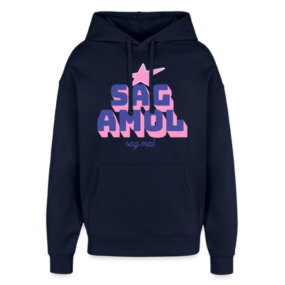 Sagamol Design – Oversized Unisex Hoodie - Navy