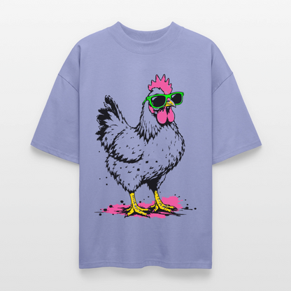Street Chicken Design – Oversized Unisex Bio T-Shirt - Violett