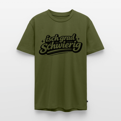 isch grad schwierig Design – Männer Premium T-Shirt - Khaki
