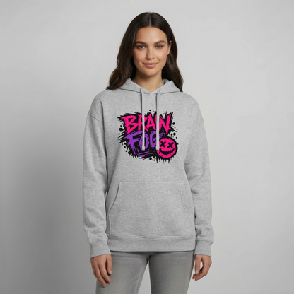 Brain Fog Design – Oversized Unisex Hoodie - Grau meliert