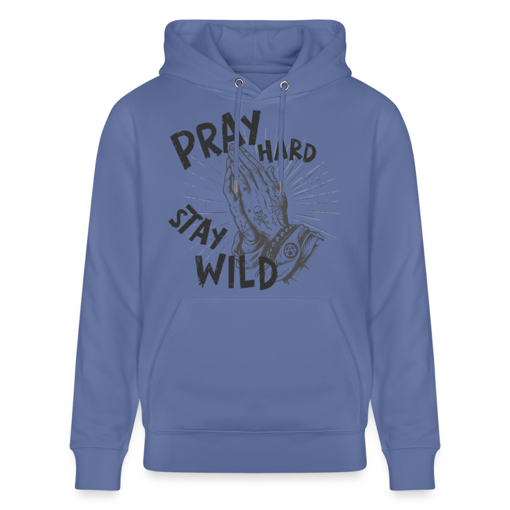 Betende Hände Design – Unisex Bio-Hoodie - Blau