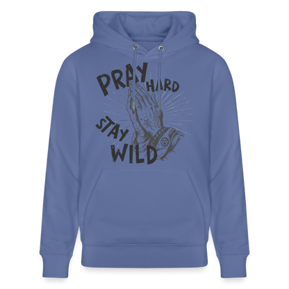 Betende Hände Design – Unisex Bio-Hoodie - Blau