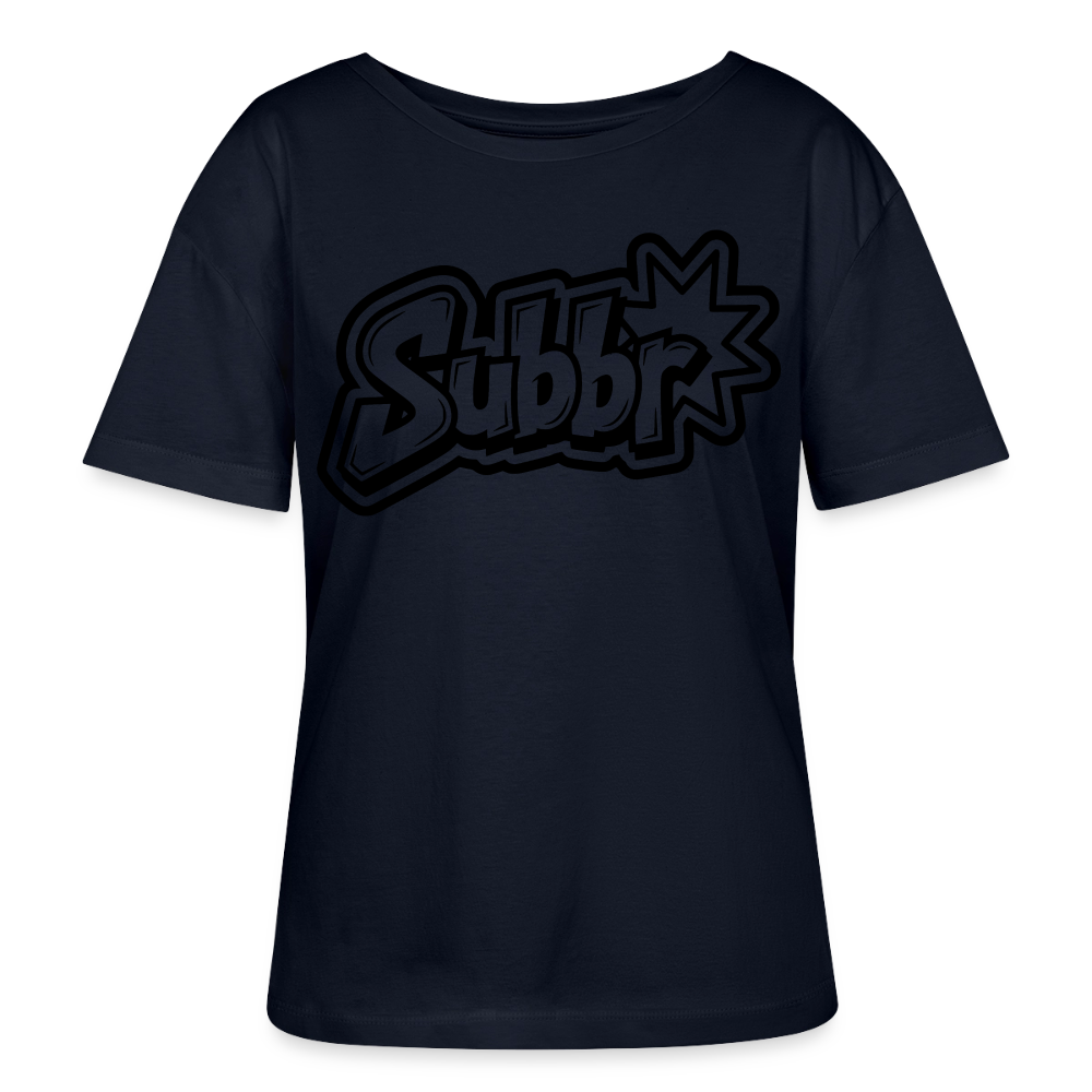 Subbr Design – Rundhals Frauen Bio-T-Shirt - Navy