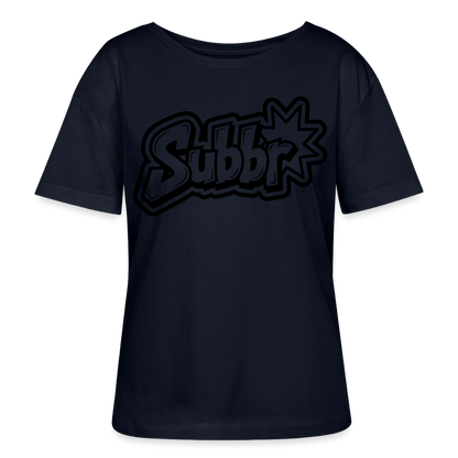 Subbr Design – Rundhals Frauen Bio-T-Shirt - Navy