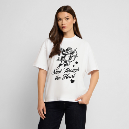 Amor Design – Oversized Unisex Bio T-Shirt - Weiß