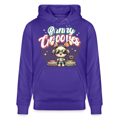 Bunny Grooves Design – Unisex Bio-Hoodie - Purple Love 