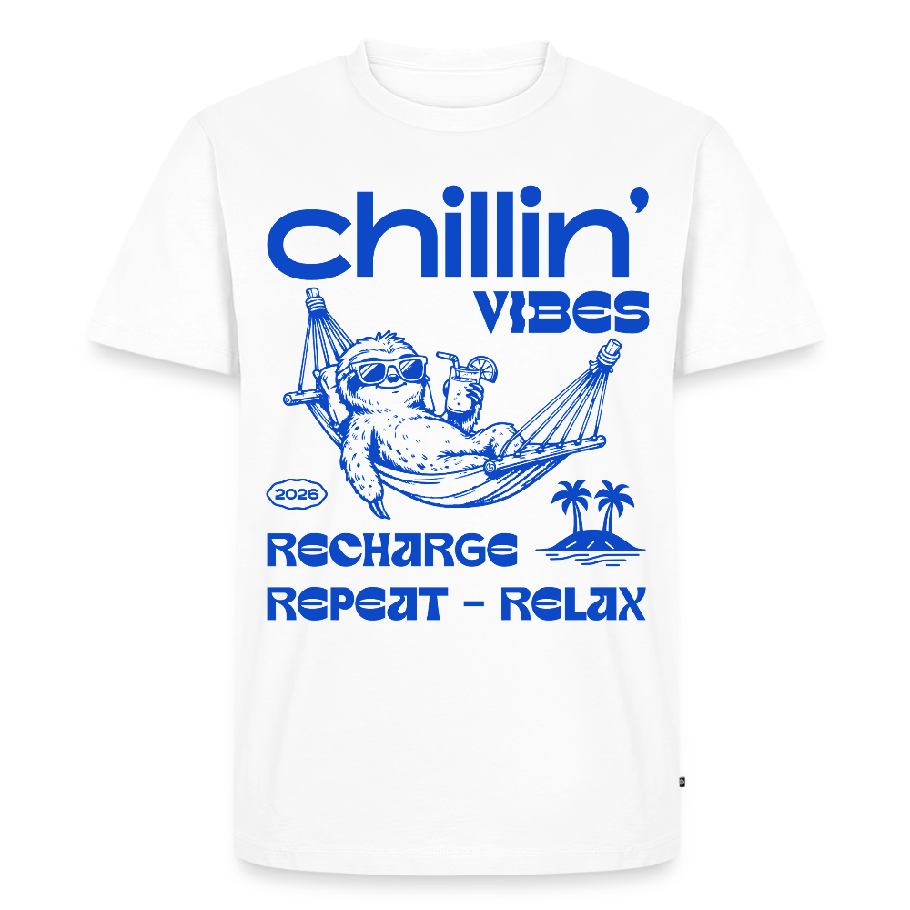 Chillen Vibes Design – Männer Premium T-Shirt - Weiß