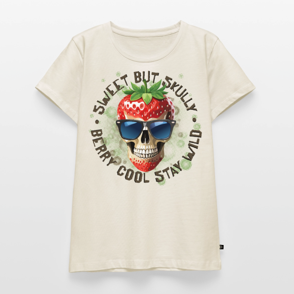 Strawberry Skull Design – Frauen Premium T-Shirt - Naturweiß