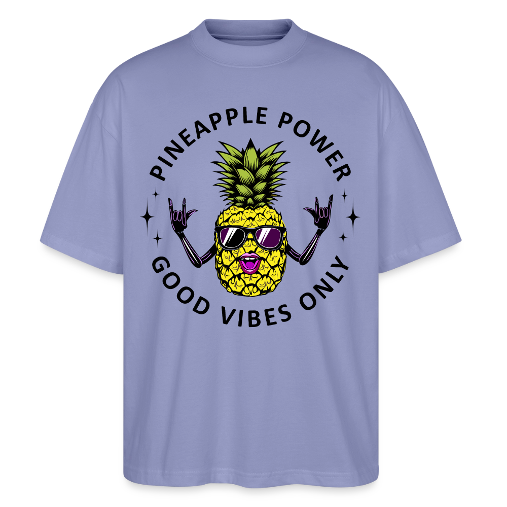 Pineapple Power Design – Oversized Unisex Bio T-Shirt - Violett
