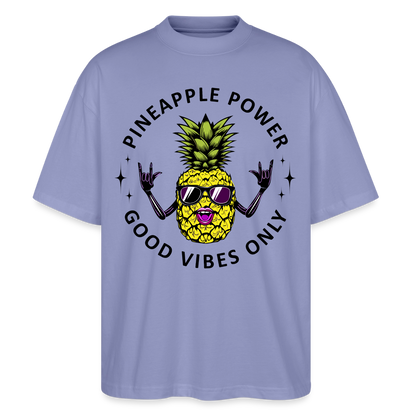 Pineapple Power Design – Oversized Unisex Bio T-Shirt - Violett