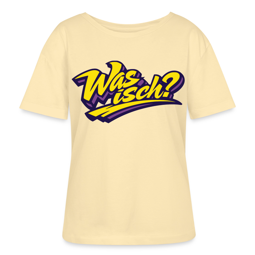 Was isch? Design – Rundhals Frauen Bio-T-Shirt - Creme