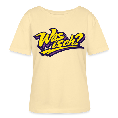 Was isch? Design – Rundhals Frauen Bio-T-Shirt - Creme