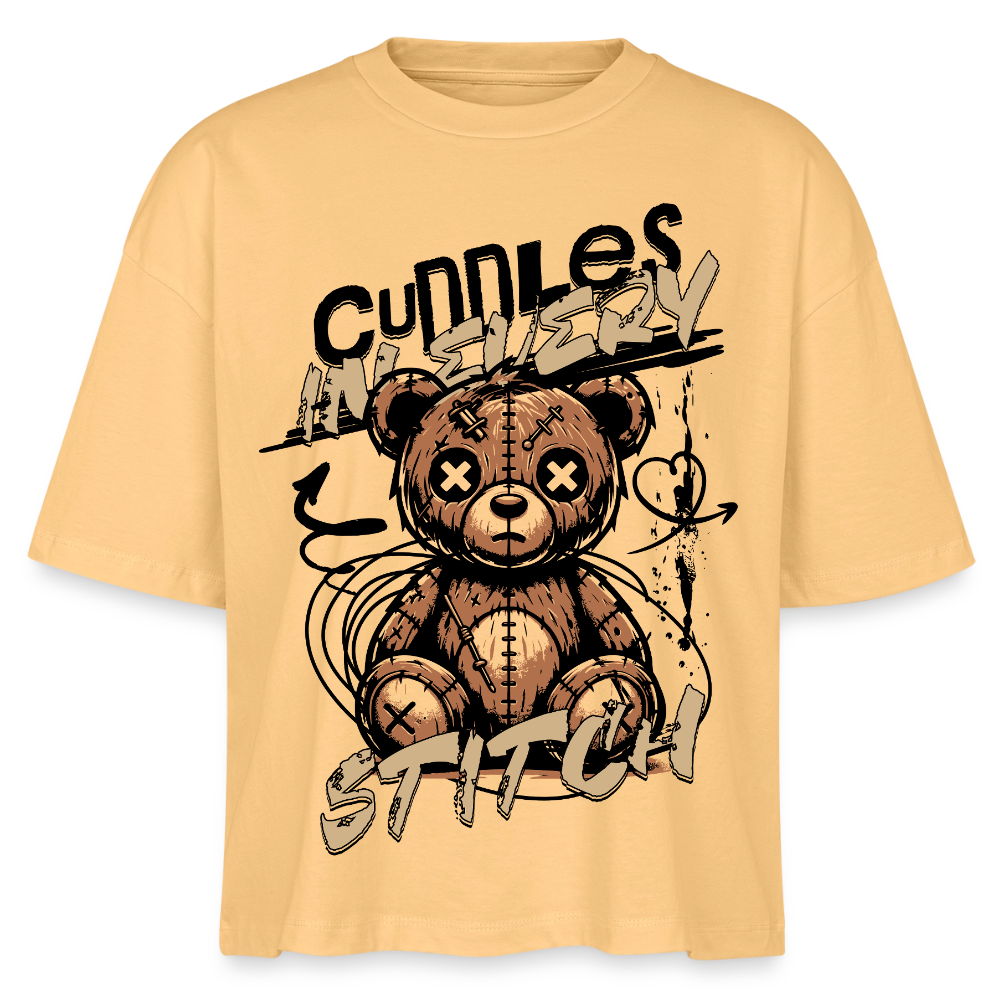 Bear Design – Frauen Boxy Bio-T-Shirt - Mispel