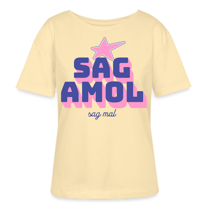 Sagamol Design – Rundhals Frauen Bio-T-Shirt - Creme