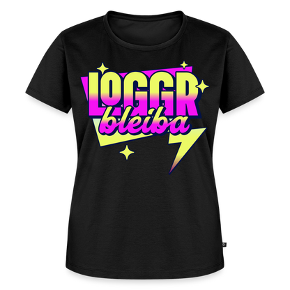 Logo bleibt Design – Frauen Premium T-Shirt - Schwarz