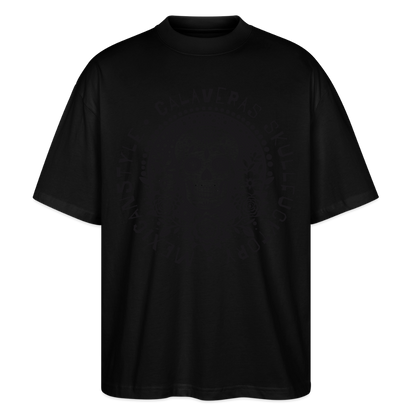 Sugar Skull Black Design - Oversized Unisex Bio T-Shirt - Schwarz