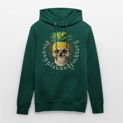 Pineapple Skull Design - Unisex Bio-Hoodie - Forest