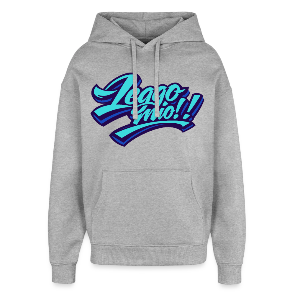 Leggomio Design – Oversized Unisex Hoodie - Grau meliert