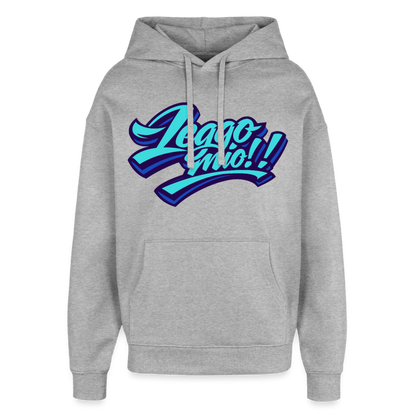 Leggomio Design – Oversized Unisex Hoodie - Grau meliert