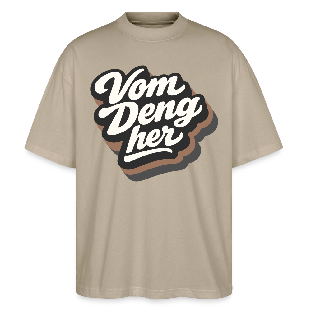 Vom Deng her Design – Oversized Unisex Bio T-Shirt - Steingrau
