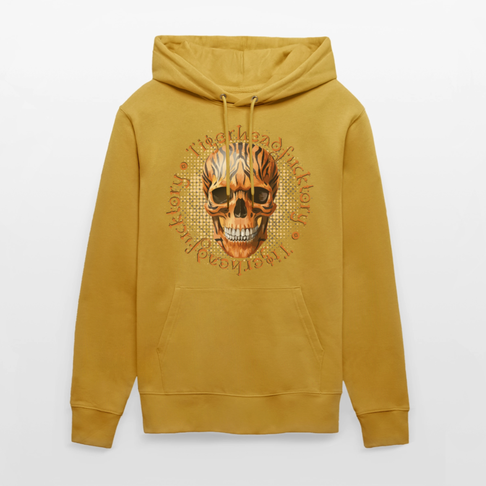 Tiger skull Design – Unisex Bio-Hoodie - Ocker