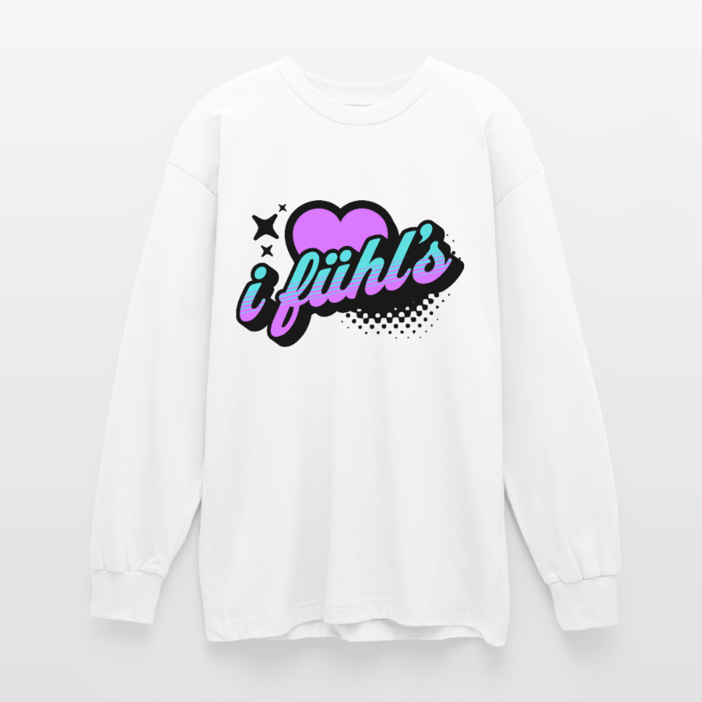 i fühl‘s Design – Oversized Langarmshirt - Weiß