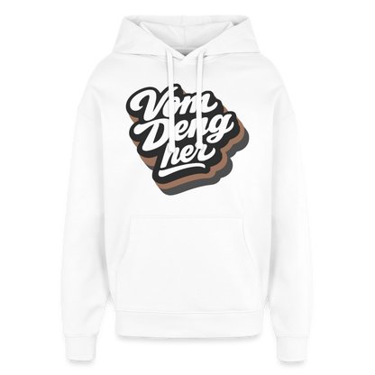 Vom Deng her Design – Oversized Unisex Hoodie - Weiß