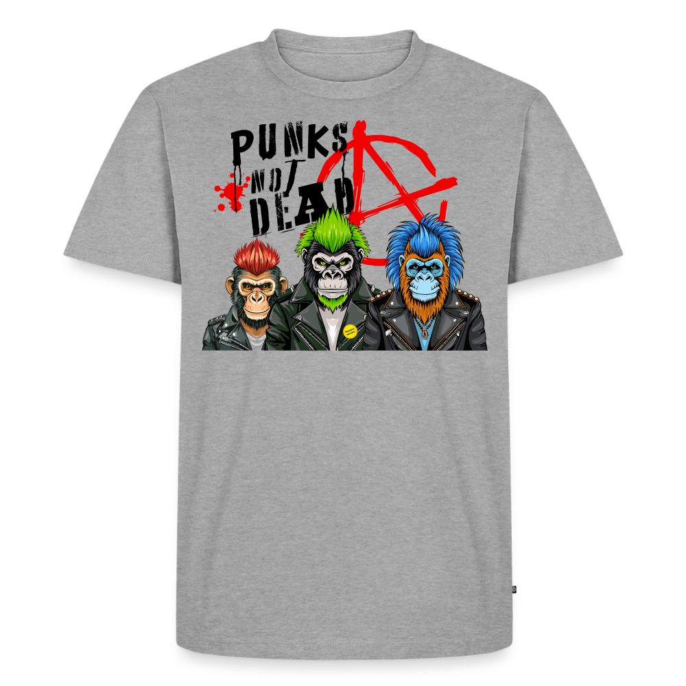 Punks Not Dead Design – Männer Premium T-Shirt - Grau meliert