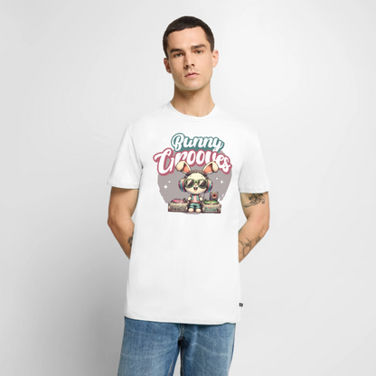 Bunny Grooves Design – Männer Premium T-Shirt - Weiß