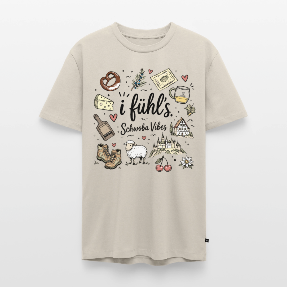 Alb Liebe Design – Männer Premium T-Shirt - Beige