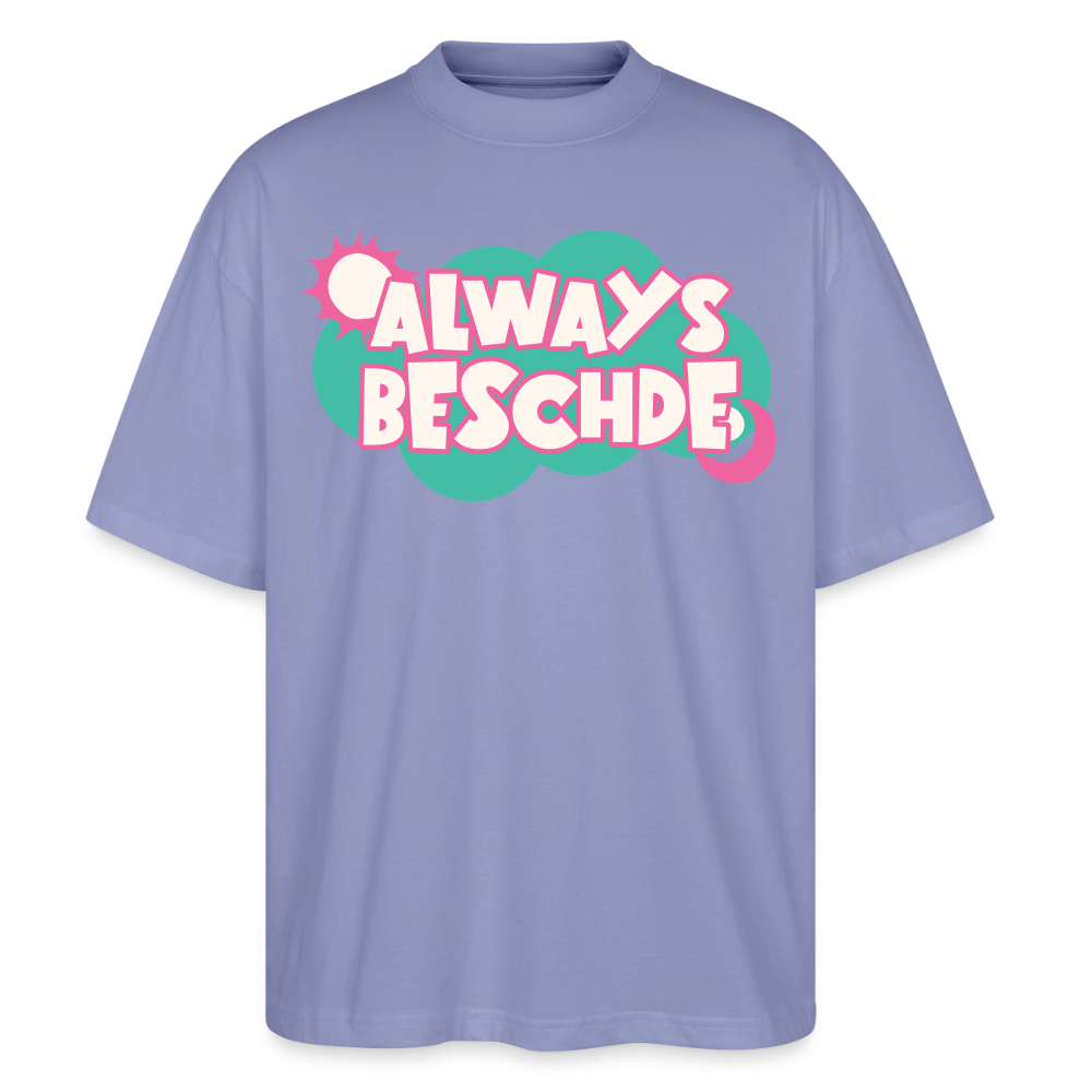 Always Beschde Design – Oversized Unisex Bio T-Shirt Blaster 2.0 - Violett