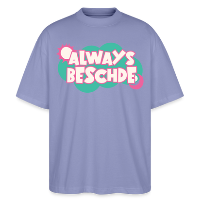 Always Beschde Design – Oversized Unisex Bio T-Shirt Blaster 2.0 - Violett