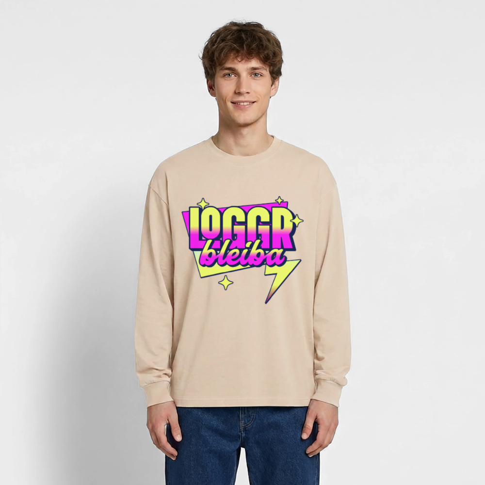 Logger bleibt Design – Oversized Langarmshirt - Sand