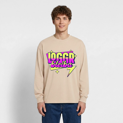 Logger bleibt Design – Oversized Langarmshirt - Sand