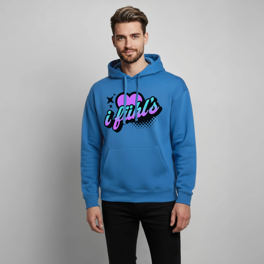 i fühl‘s Design – Oversized Unisex Hoodie - Achtsames Blau